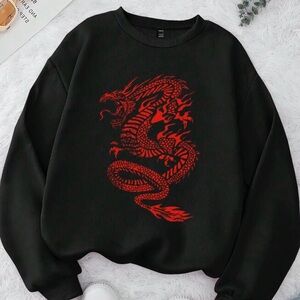 Chinese Dragon Graphic Sweatshirt